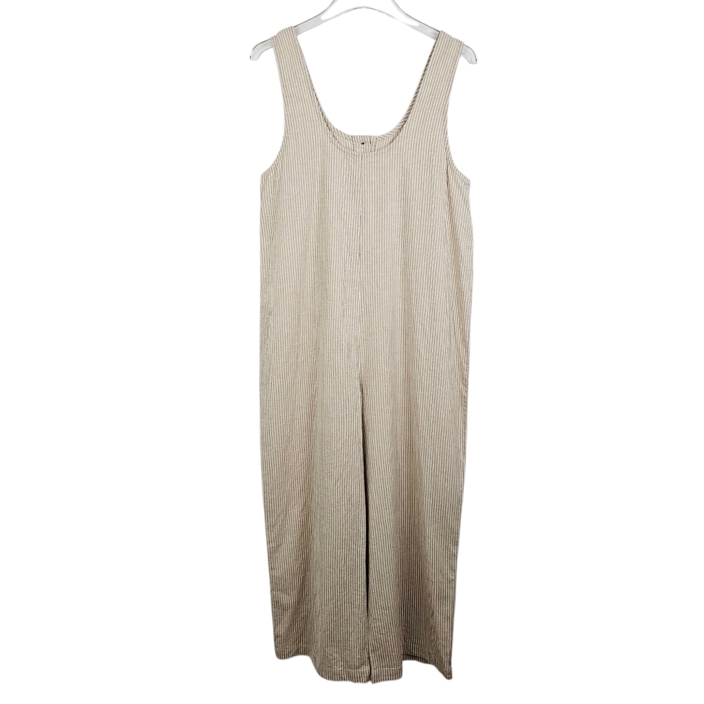 NWT Marine Layer Sydney Beach Jumpsuit in Natural Stripe - Picture 3 of 14